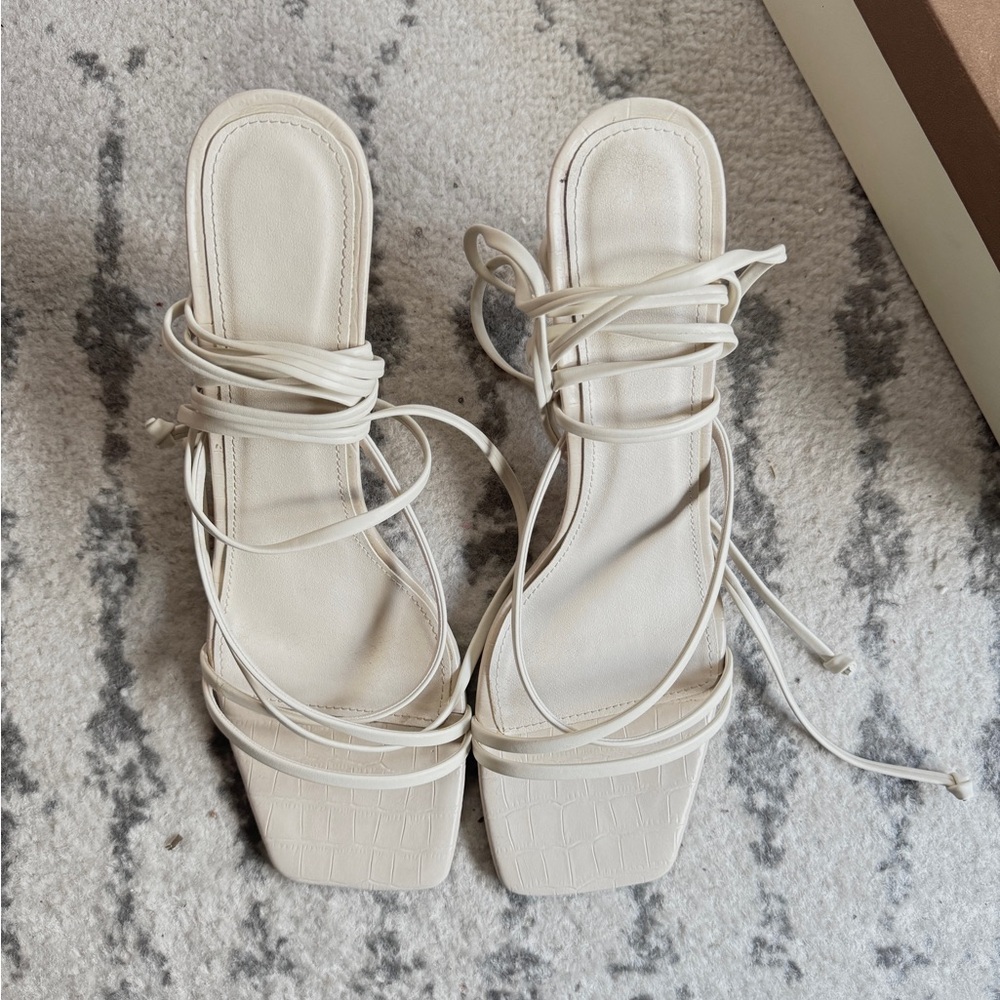 Strappy Lace High Heel Sandal